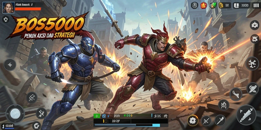 Tampilan gameplay menarik dengan aksi pertarungan yang dinamis.