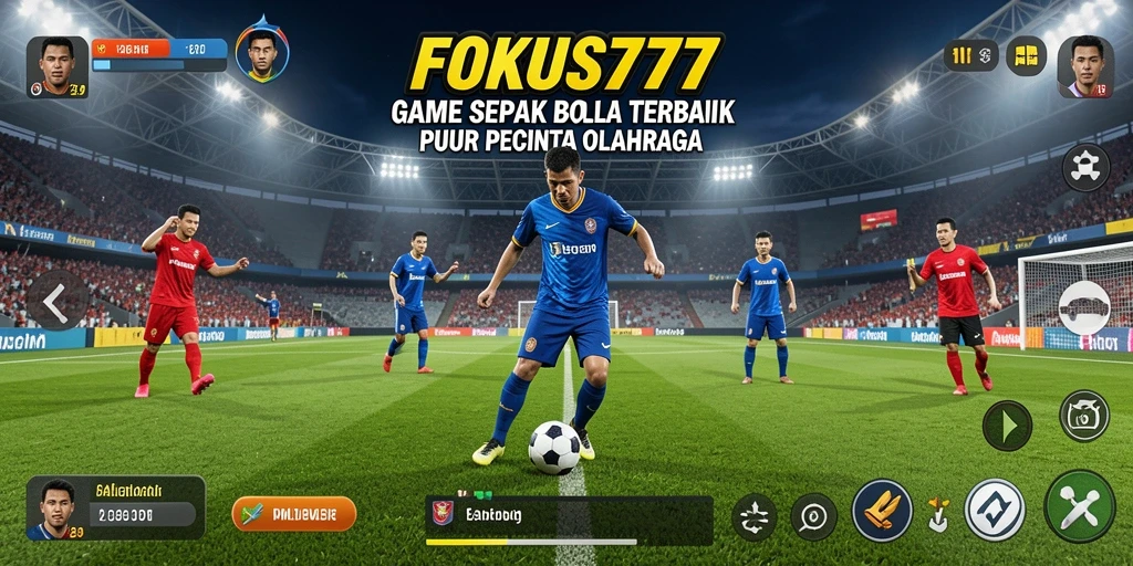 Tampilan gameplay FOKUS777 yang memukau saat pertandingan sepak bola.