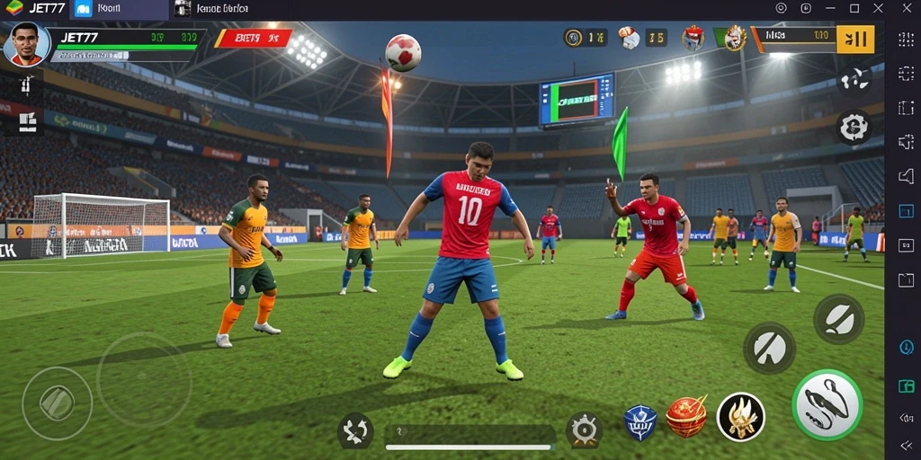 Tampilan gameplay seru di JET77 dengan berbagai cabang olahraga.