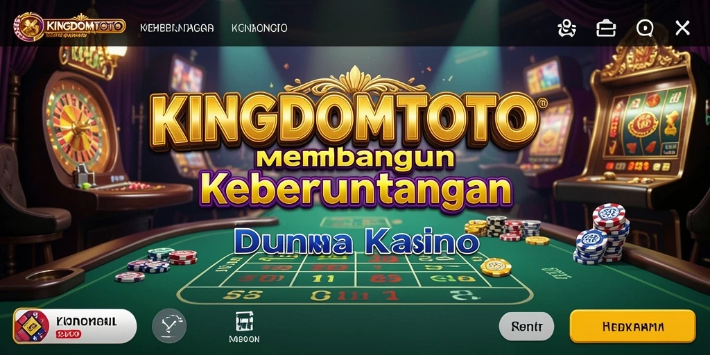 Tampilan menarik dari KINGDOMTOTO dengan fitur permainan kasino.