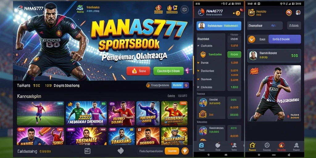 Tampilan menarik dan gameplay seru aplikasi Sportsbook NANAS777.