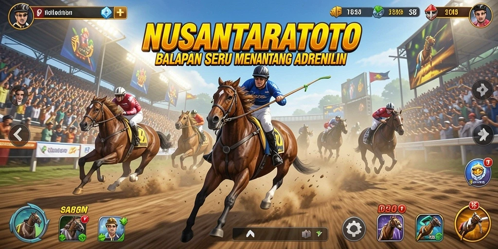 Tampilan gameplay NUSANTARATOTO yang penuh aksi dan kecepatan.