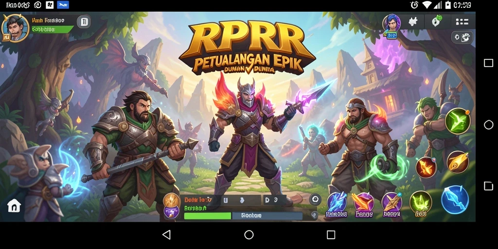 Tampilan menarik dari gameplay RPRR dengan karakter dan pertarungan epik.